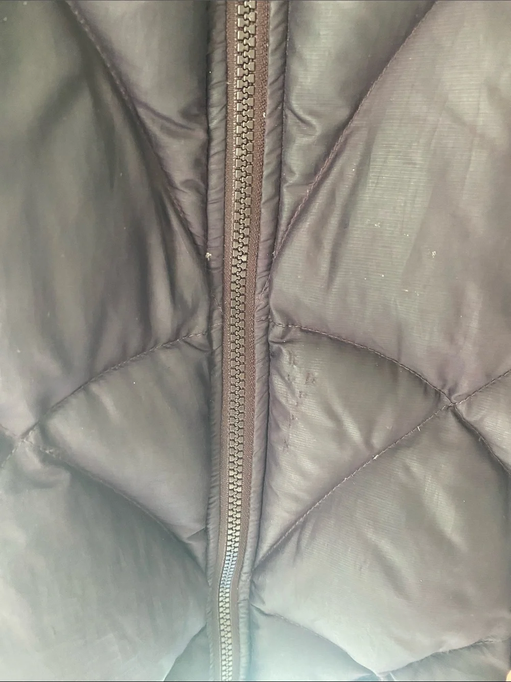 The North Face girls dark purple Quilted Puffer Jacket